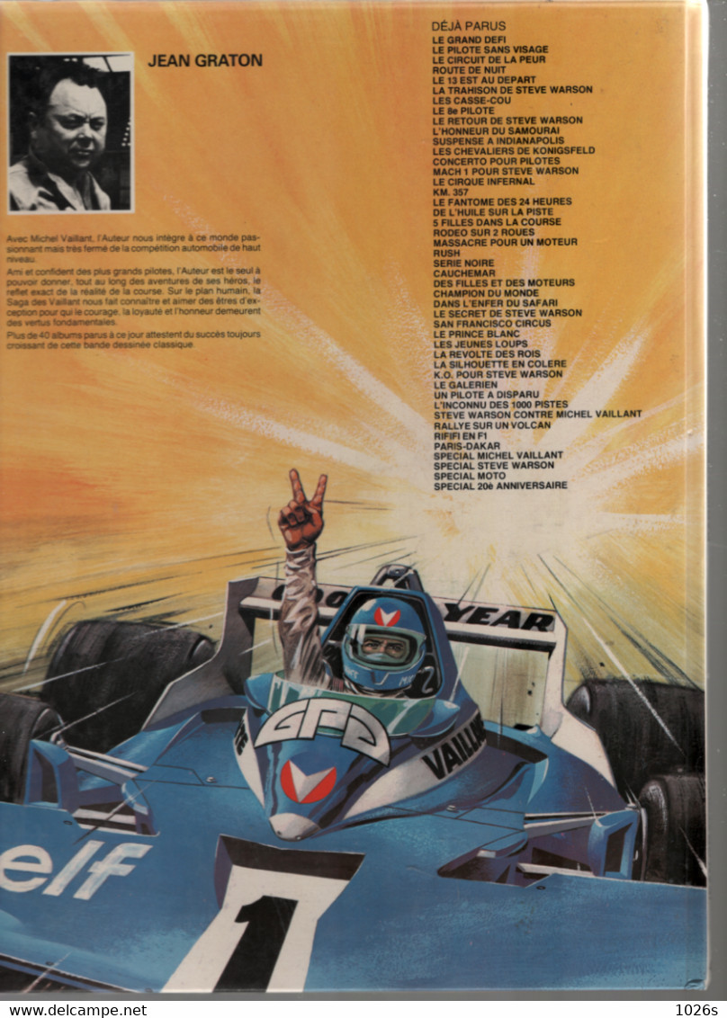 B.D.MICHEL VAILLANT- PARIS DAKAR  - E.O. 1982 - Michel Vaillant