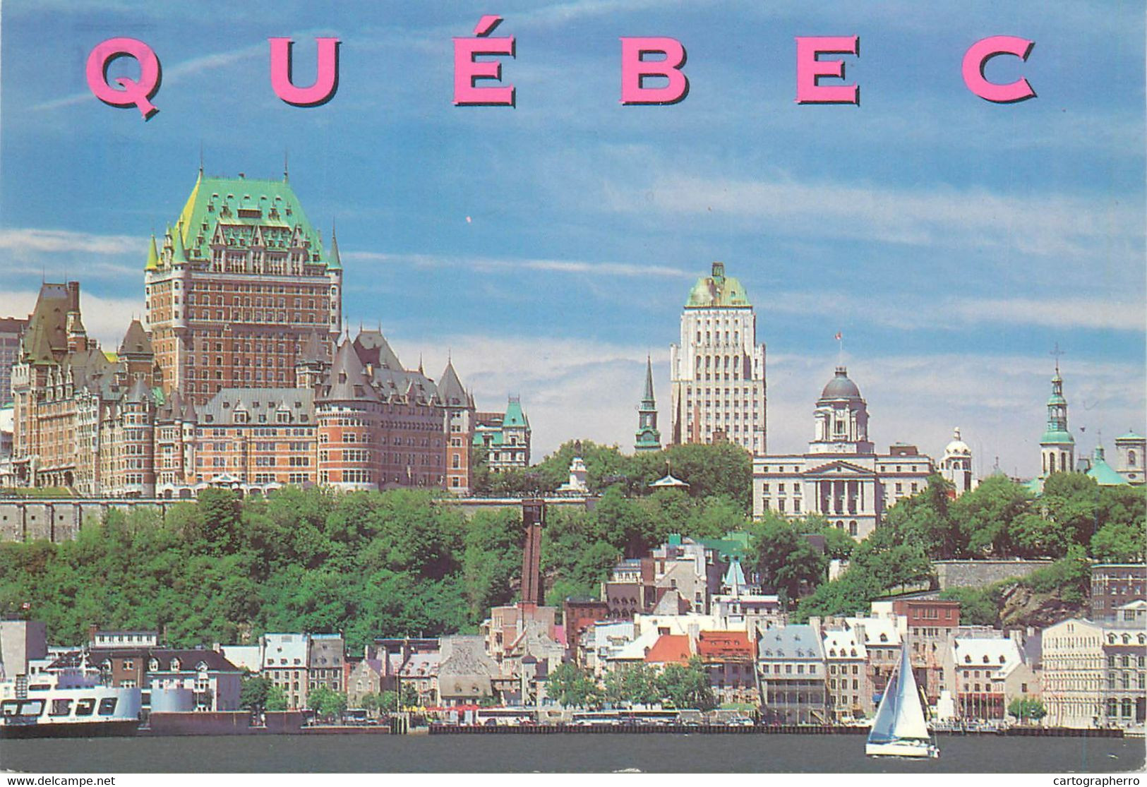 Postcard Canada Lower Quebec And Chateau Frontenac - Québec - Château Frontenac