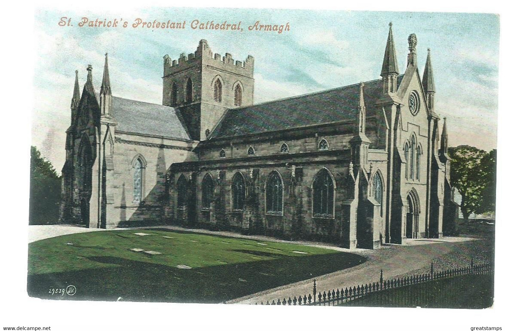 Postcard Northern Ireland Armagh St.patrick's Protestant Cathedral Posted 1907 - Armagh