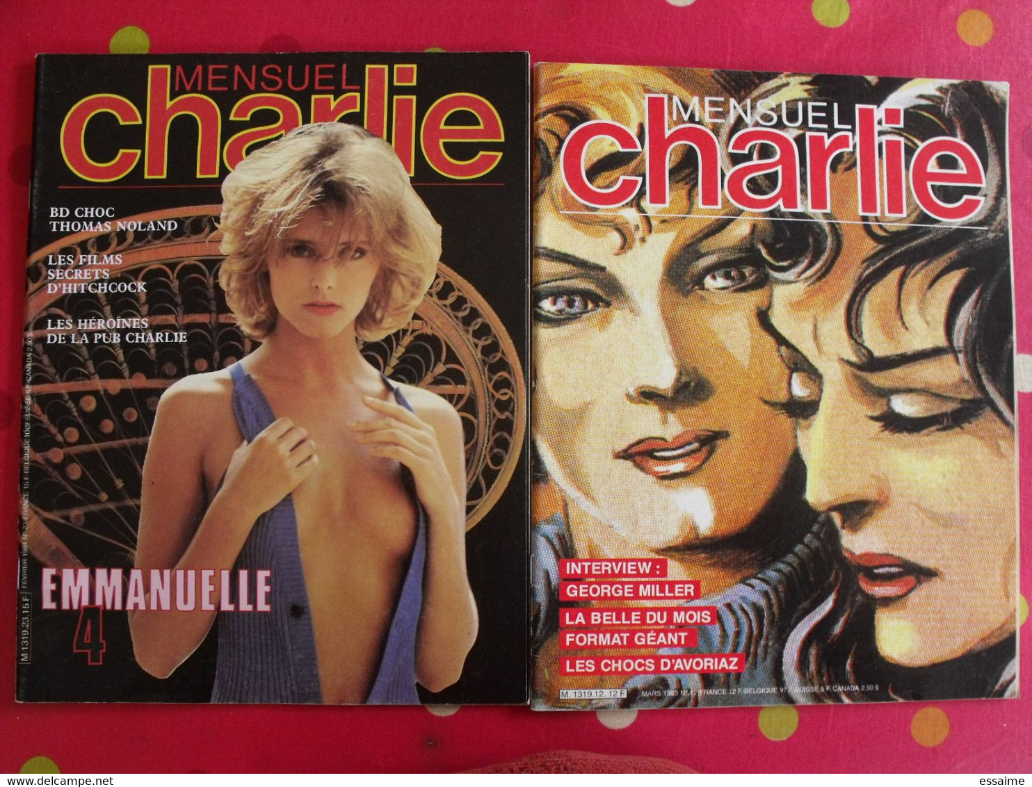 Lot De 13 Revues Du Magazine Charlie-mensuel De 1982-1984 - Autres & Non Classés