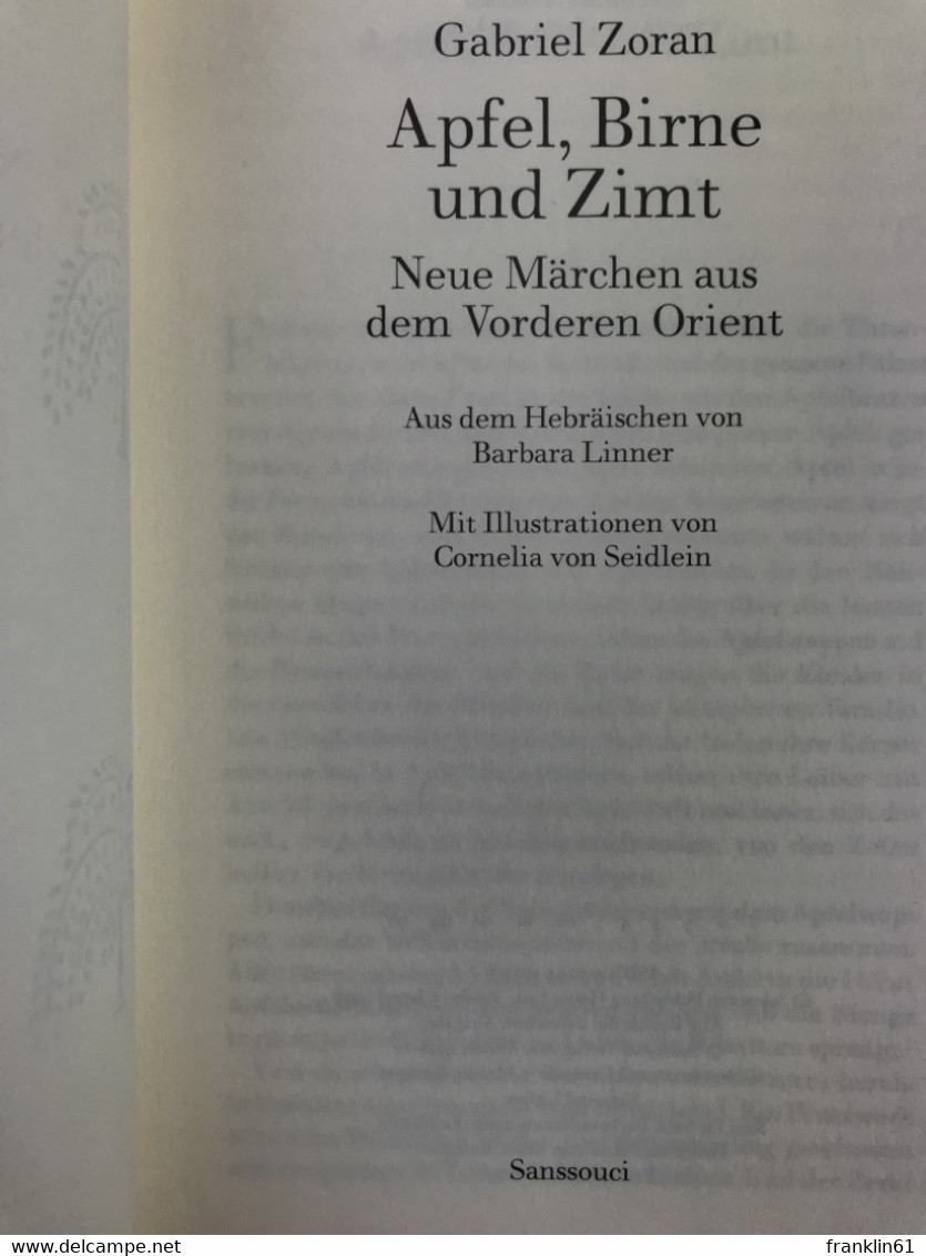 Apfel, Birne Und Zimt : Neue Märchen Aus Dem Vorderen Orient. - Tales & Legends