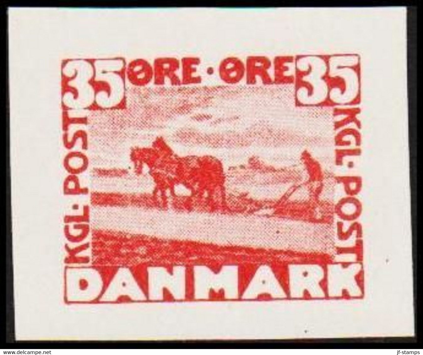1930. DANMARK. Essay. Flovmand Med Heste. 35 øre. - JF525207 - Proofs & Reprints