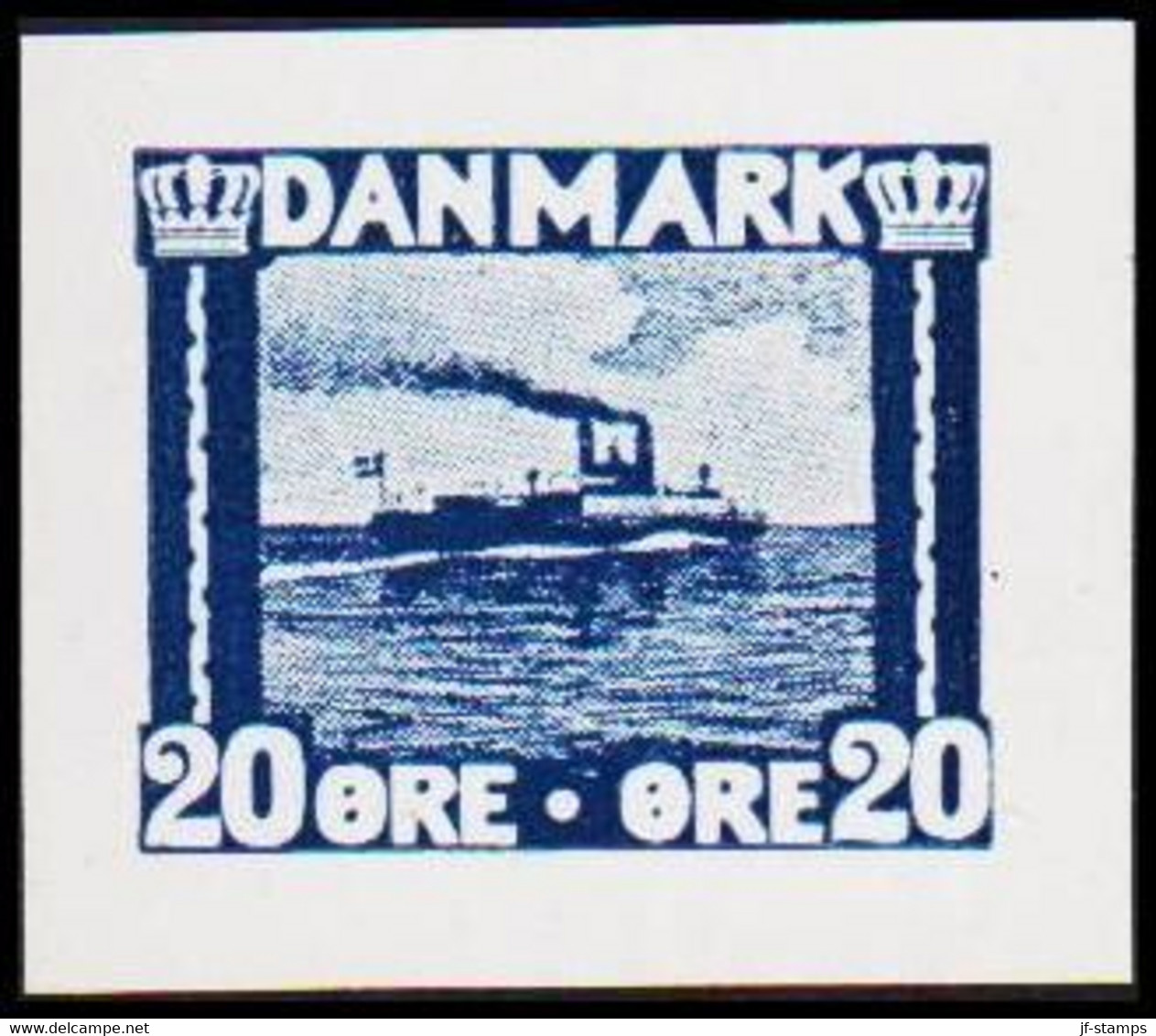 1930. DANMARK. Essay. Færge. 20 øre. - JF525237 - Proofs & Reprints