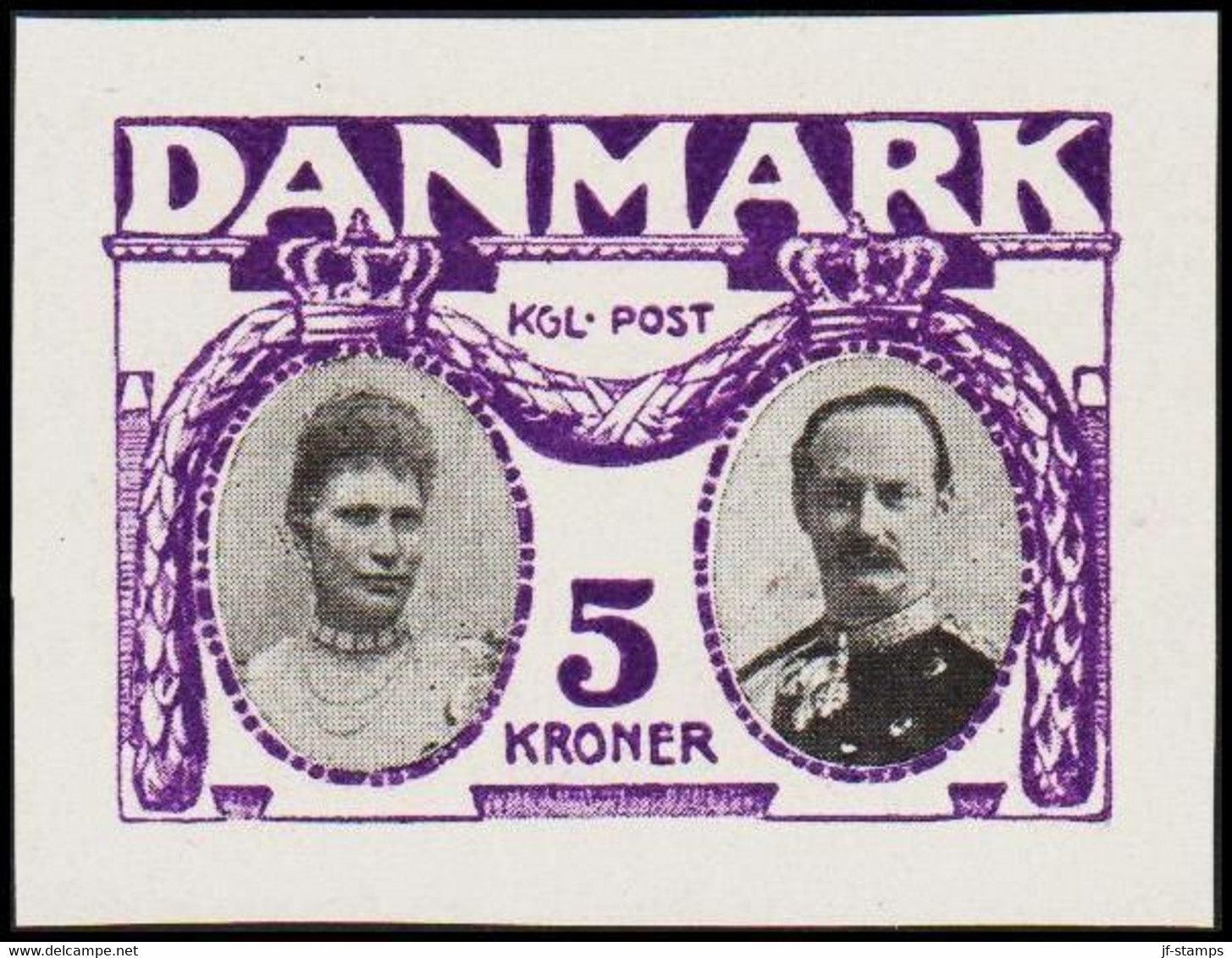 1930. DANMARK. Essay. Frederik VIII & Louise. 5 Kr. - JF525267 - Nuevos