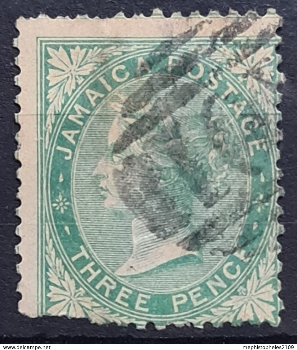 JAMAICA 1863 - Canceled - Sc# 3 - Jamaïque (...-1961)