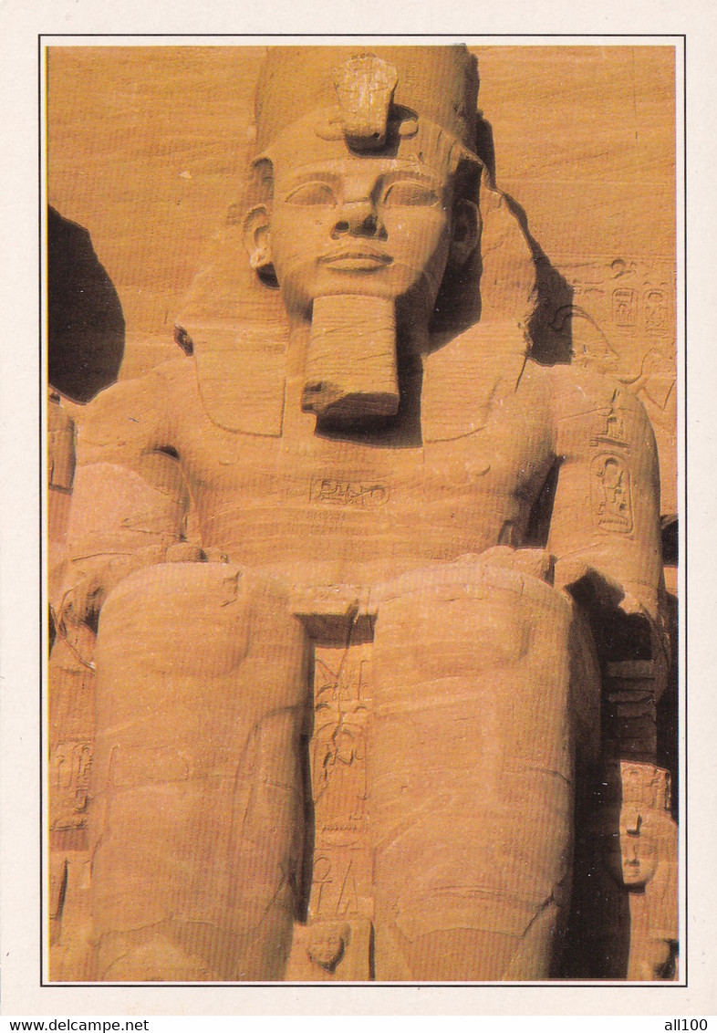 A20166 - ABU SIMBEL TEMPLES LA STATUE DE RAMSES II EGYPT EGYPTE RUIZ HOA QUI - Tempel Von Abu Simbel