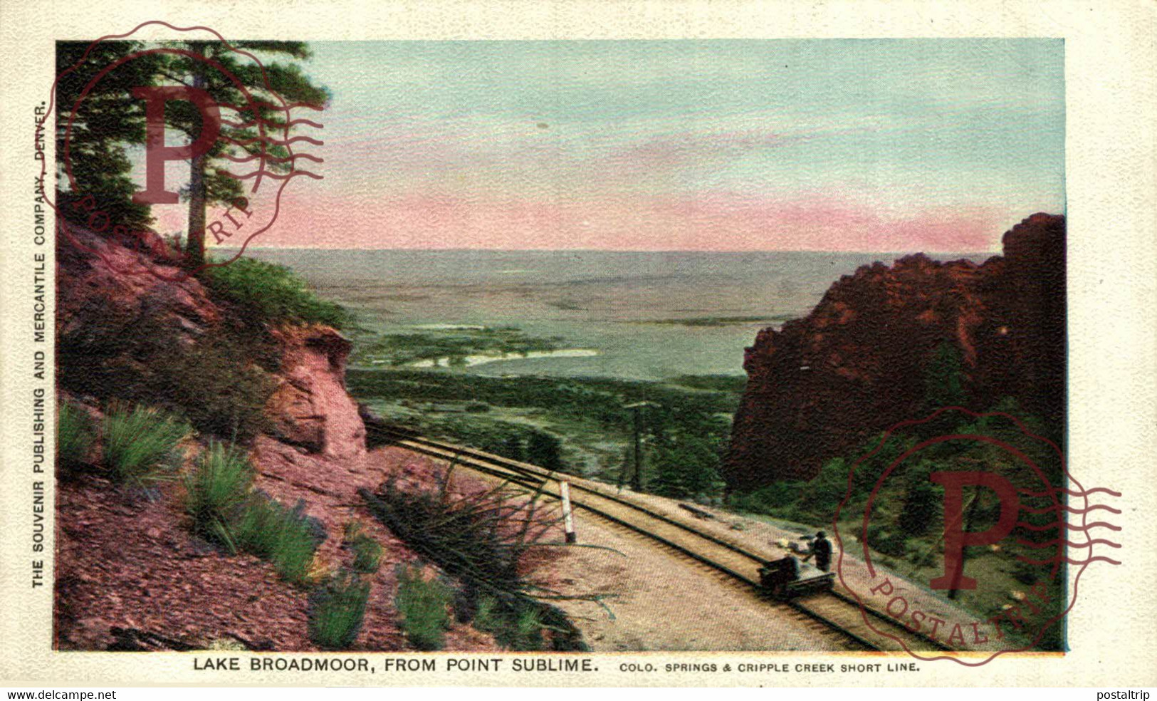 USA. LAKE BROAMOOR, FROM POINT SUBLIME CRIPPLE CREEK SHORT LINE, COLORADO - Colorado Springs