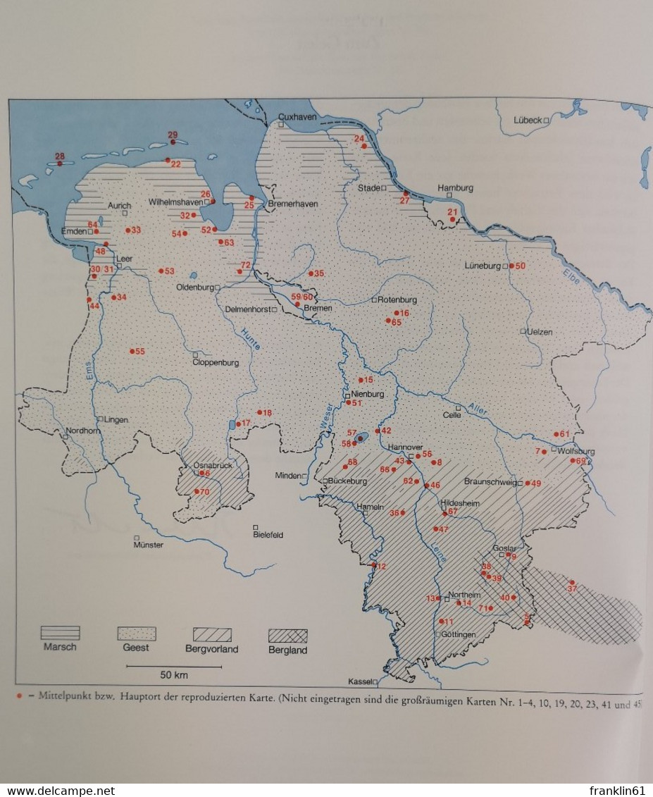 Niedersachsen In Alten Karten. - Mappamondo