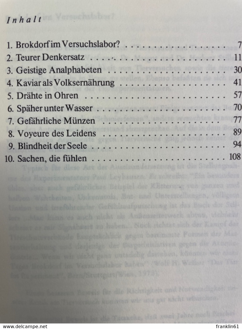 Tödliche Tests : Experimente Mit Tieren Und Menschen. - Medizin & Gesundheit