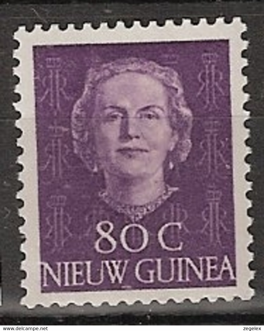 Nederlands Nieuw Guinea 1950, Koningin Juliana 80 Ct .NVPH 18 MH* - Nouvelle Guinée Néerlandaise
