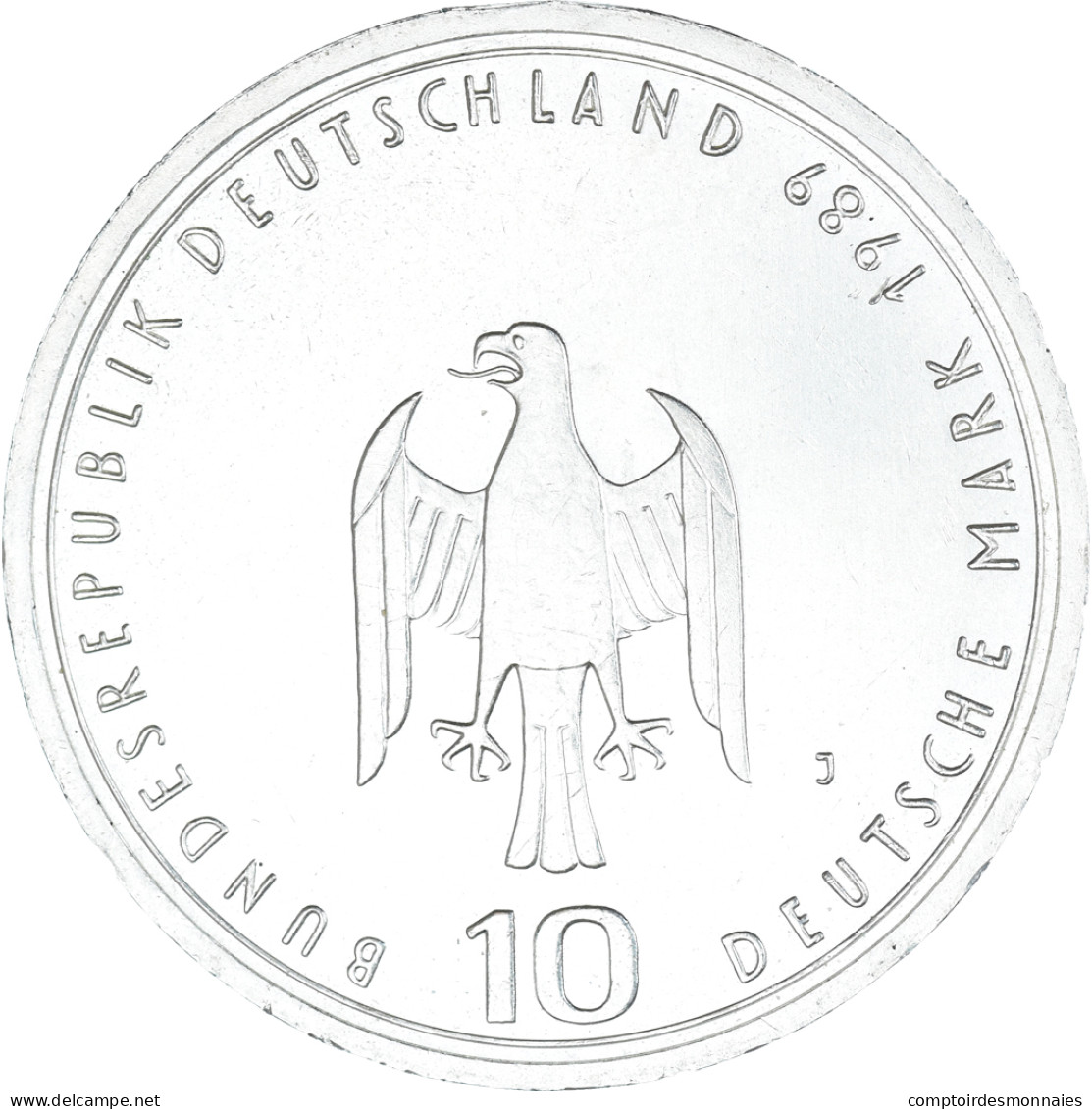 Monnaie, République Fédérale Allemande, 10 Mark, 1989, Hamburg, Germany - Commémoratives