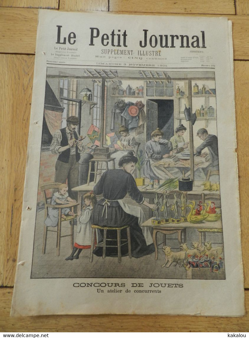 Le Petit Journal 1901 Concours De Jouets /le Méditerranéen Recueilli Par Le Du Chayla /rixe Entre Anglais - 1900-1949