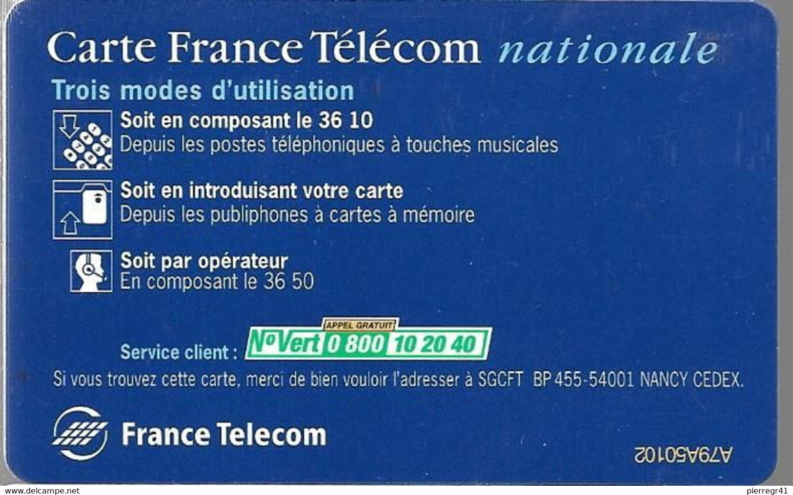 1-CARTE FRANCE TELECOM-PUCE SOL C-NATIONALE-Exp01/2003-TBE - Pastel