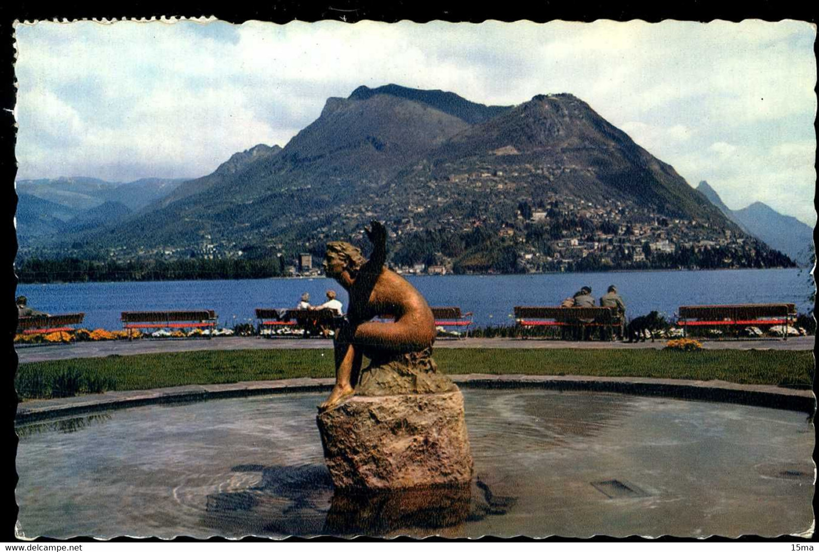 Lugano Paradiso Vista Verso Monte Bré E La Valsolda 1961 Vicari - Paradiso