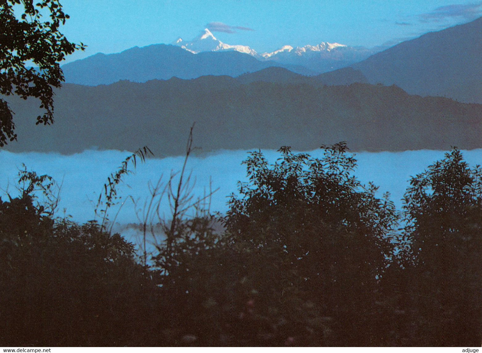 CPM- NEPAL - HIMALCHULI In Early Morning From Near ARUGHAT BAZAR - New Hotel Crystal Pokhara*  TBE- 2 Scan - Népal