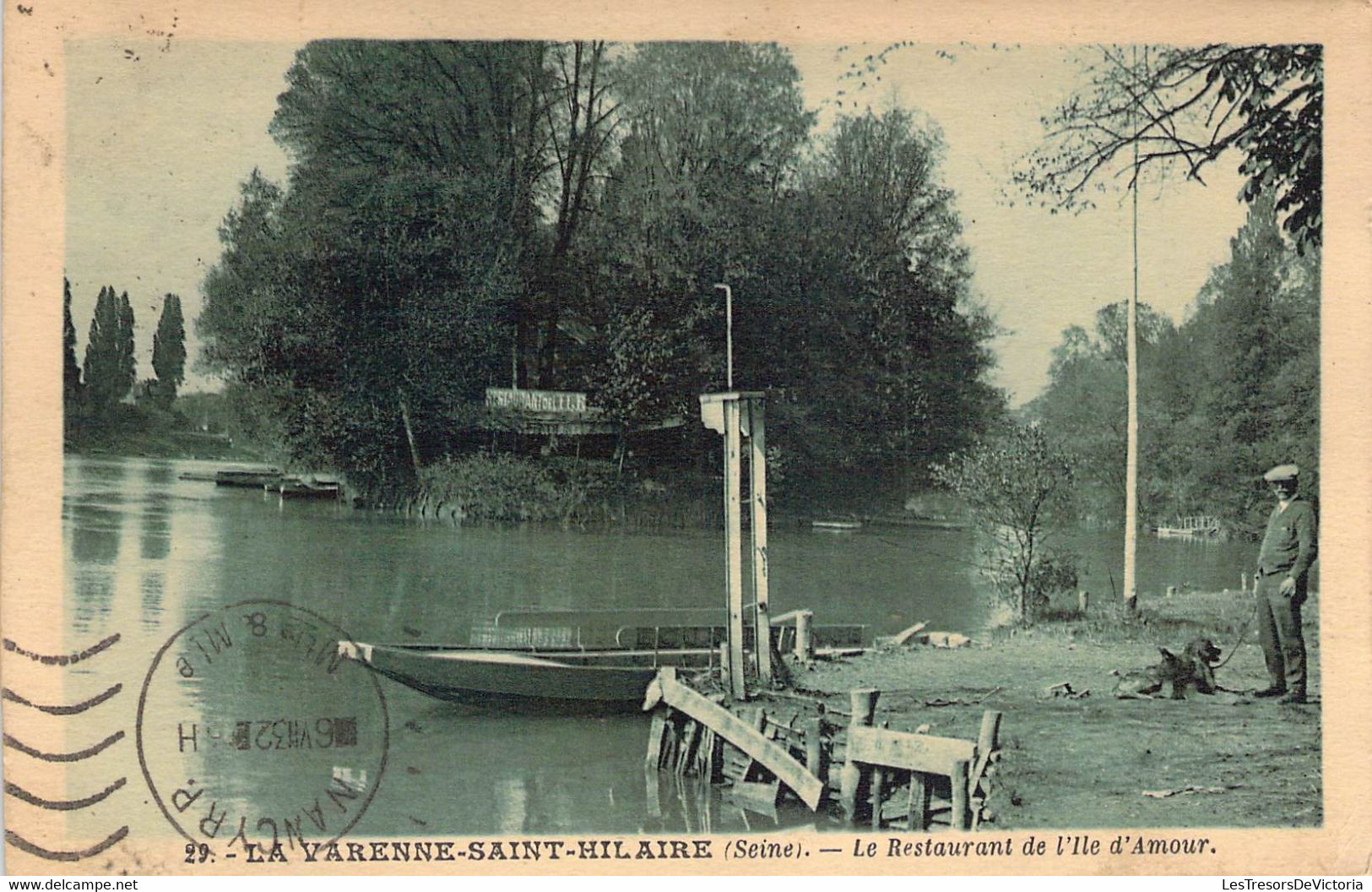 CPA - 94 - LA VARENNE SAINT HILAIRE - Le Restaurant De L'ile D'Amour - Animée - Barque - Chien - Other & Unclassified