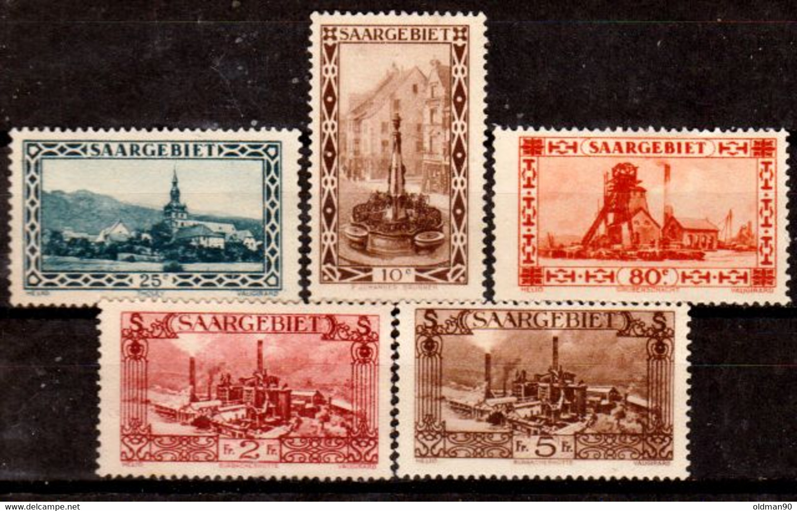 Sarre-96- Original Values Issued In 1926.(+/sg) Hinged/NG - Quality In Your Opinion. - Other & Unclassified
