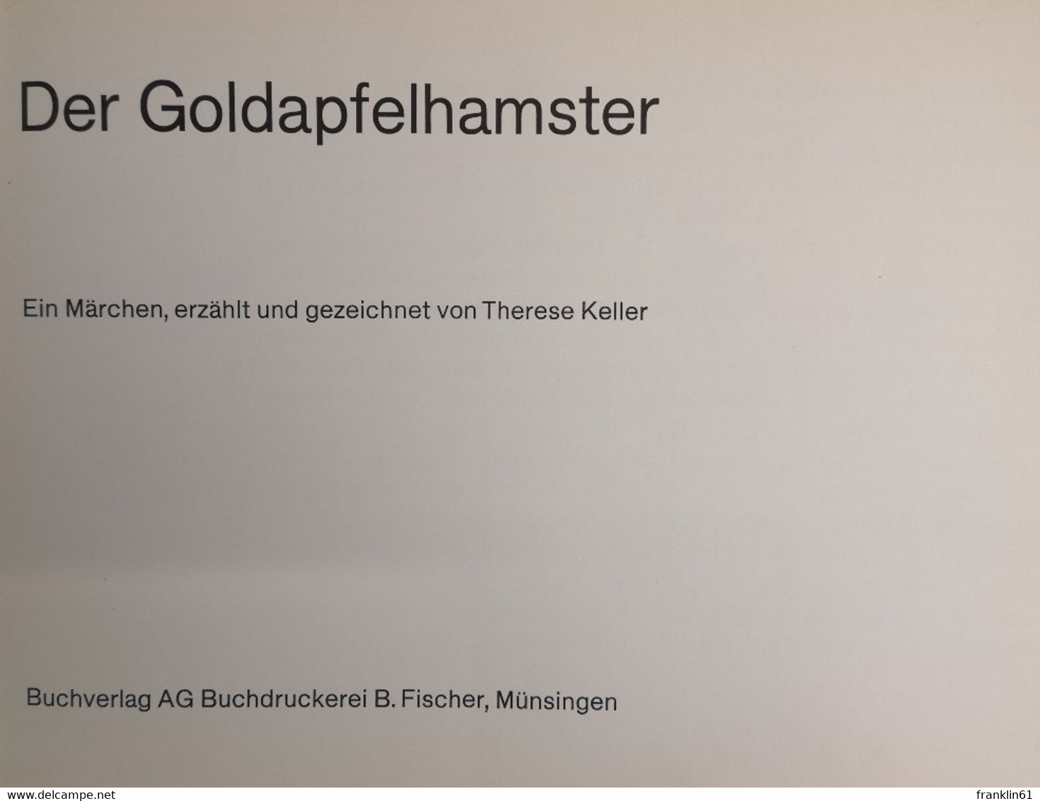 Der Goldapfelhamster. - Cuentos & Legendas