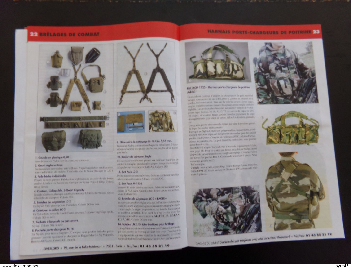 Overlord, Catalogue N° 3, équipements Militaires De Survie, 2001 - Frankrijk