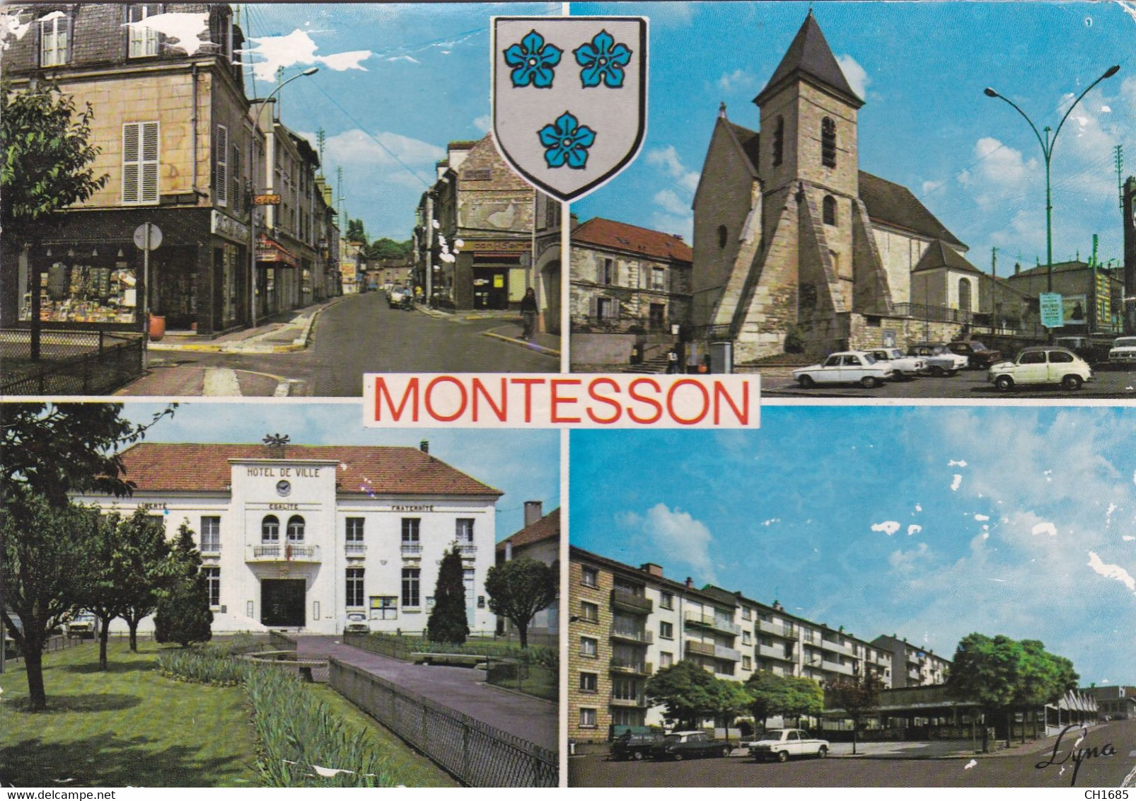 MONTESSON (78) Vues Multiples Rue Du Gal Leclerc - L'Eglise - La Mairie - Place Paul Demange - Montesson