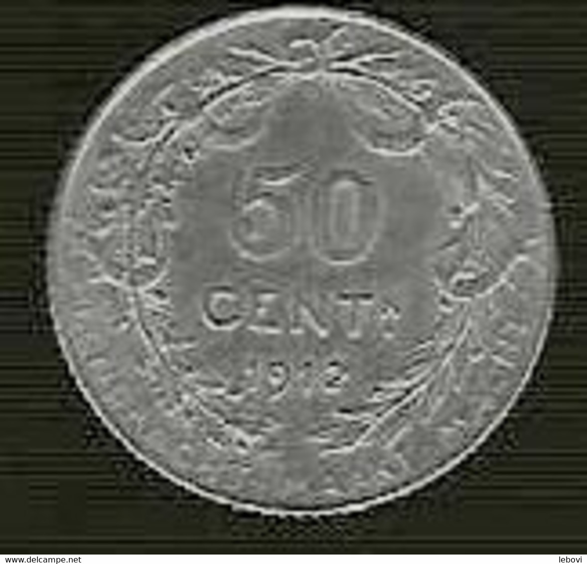 Belgique – ALBERT I – 50 Centimes 1912 FL - 50 Cents