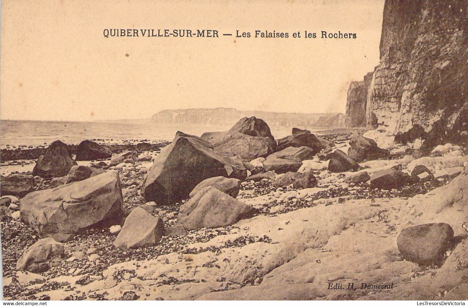 CPA - 76 - QUIBERVILLE SUR MER - Les Falaises Et Les Rochers - Dieppe