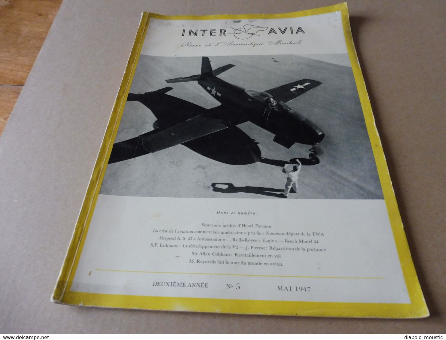 1947 INTER AVIA  ( Interavia )  - Revue De L'Aéronautique Mondiale : Développement De La V2, Ravitaillement En Vol; Etc - Avion