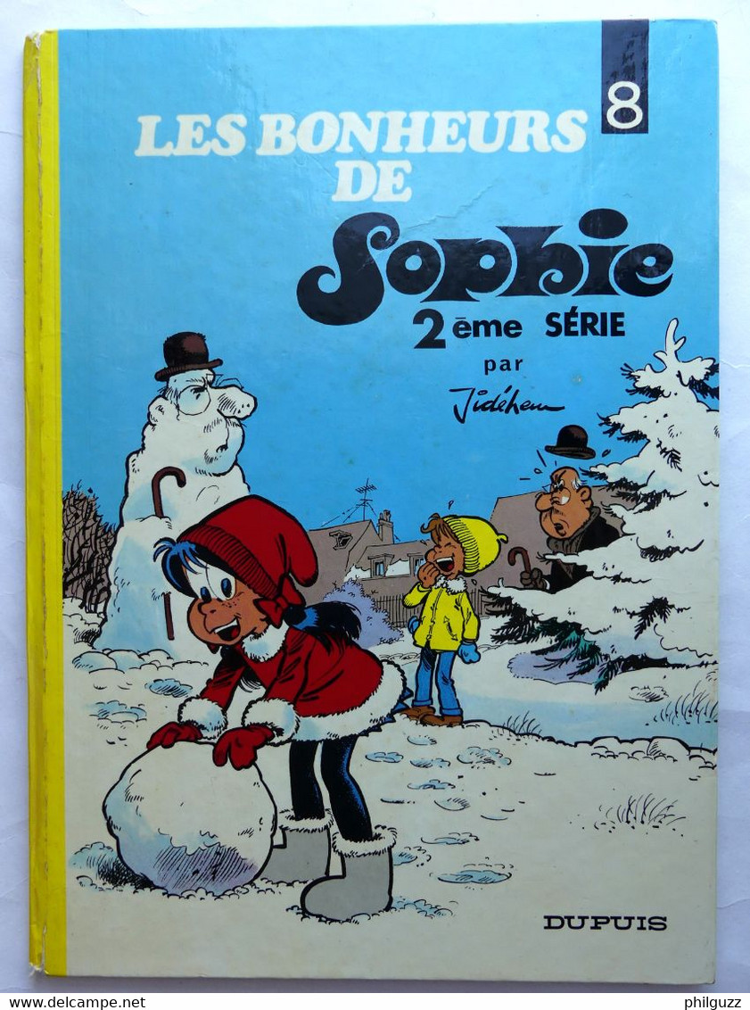 BD Dupuis SOPHIE T8 LES BONHEURS DE SOPHIE 2ème Série JIDEHEM EO 1973 - Schtroumpfs, Les