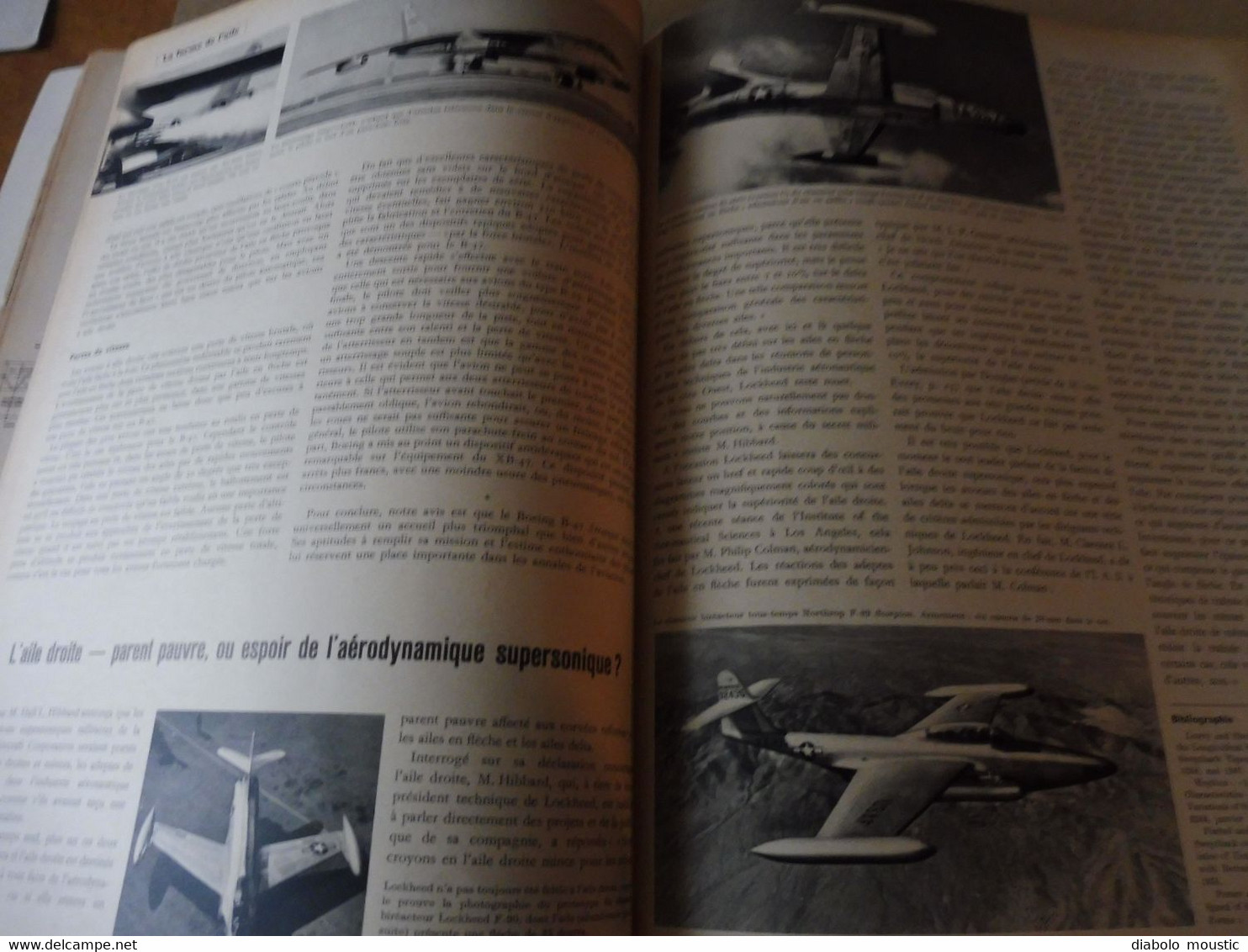 1953 INTERAVIA   -    Caractéristiques du BOEING B-47 ; Aviation américaine en 1953; Etc