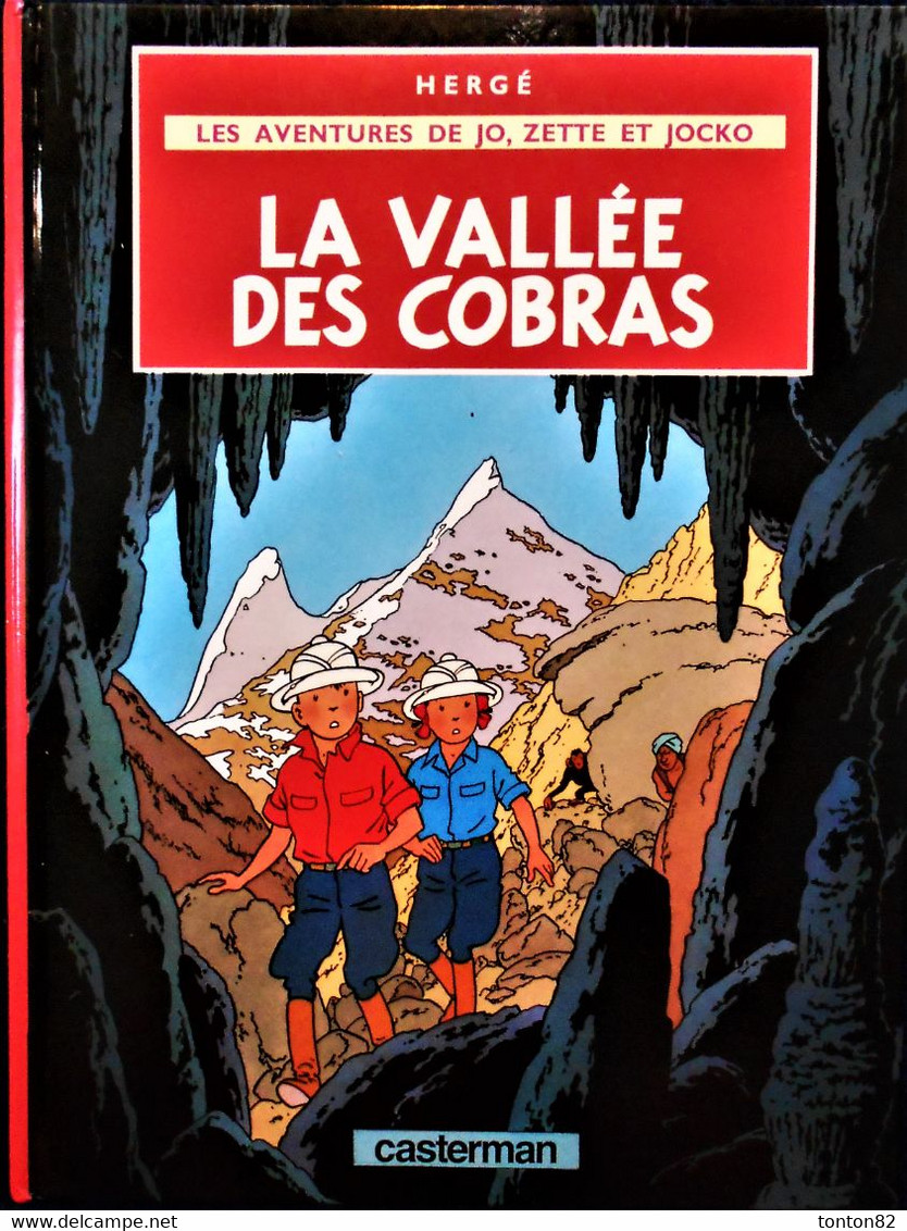 Hergé - " La Vallée Des Cobras " - Les Aventures De Jo, Zette Et Jocko - Casterman - ( 1985 ) . - Jo, Zette & Jocko