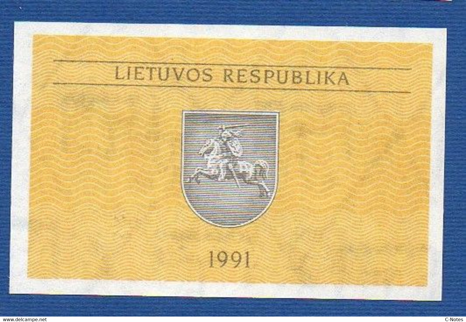 LITHUANIA - P.31b – 0,5 Talonas 1992 UNC, Serie BN 102735 - Lituanie