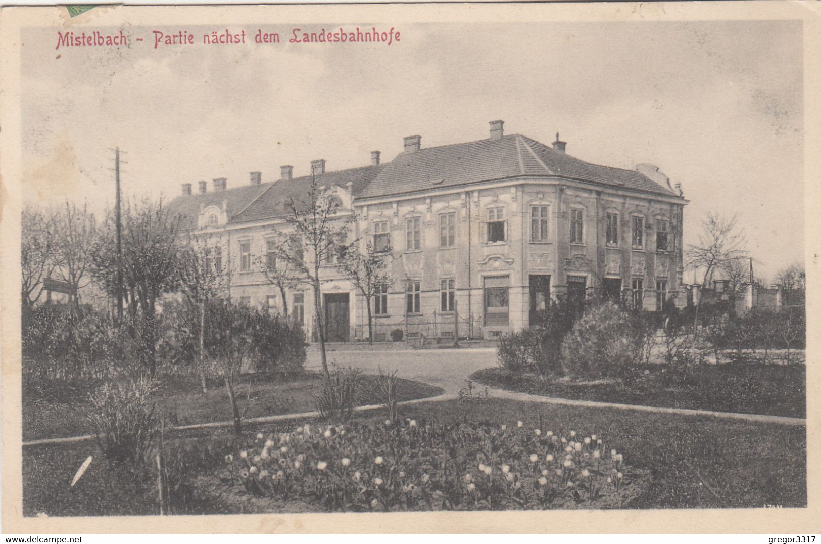 B8880) MISTELBACH - Partie Nächst Dem Landesbahnhofe - BAHNHOF - 1914 !! - Mistelbach