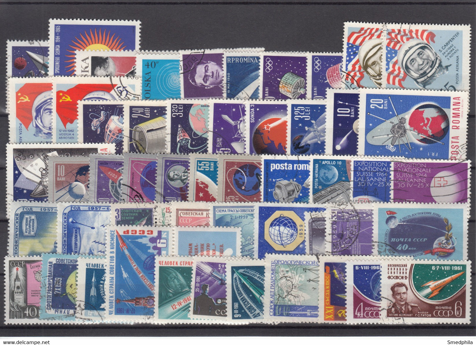 Space - Lot Used Stamps - Collections