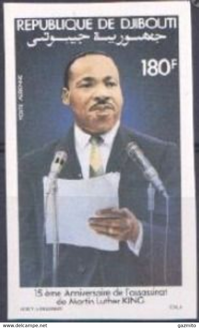 Djibouti 1983, Martin Luther King, 1val IMPERFORATED - Martin Luther King