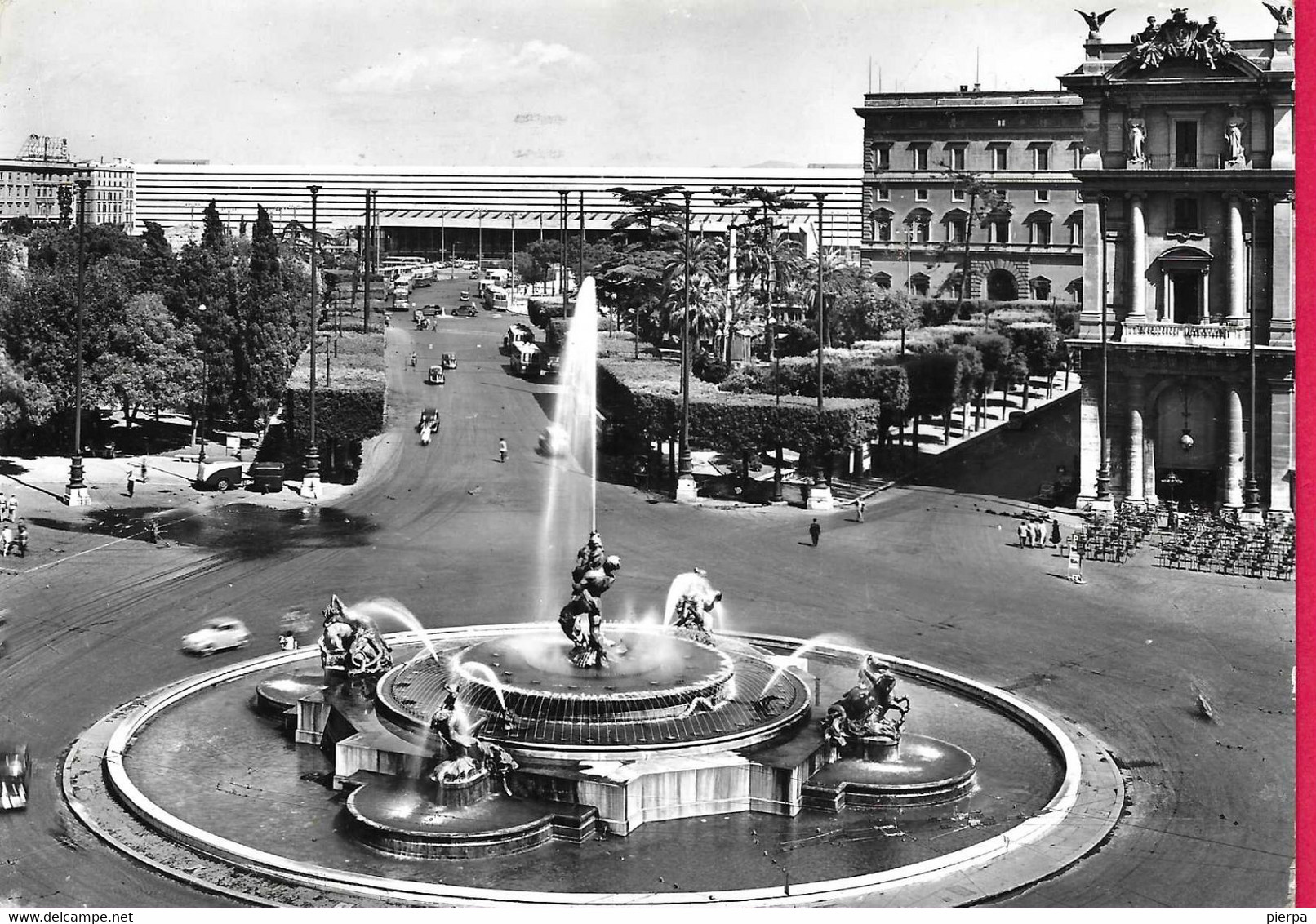 ROMA - PIAZZA DELLA REPUBBLICA E STAZIONE TERMINI - EDIZ. ALTEROCCA - VIAGGIATA 1967 - Stazione Termini