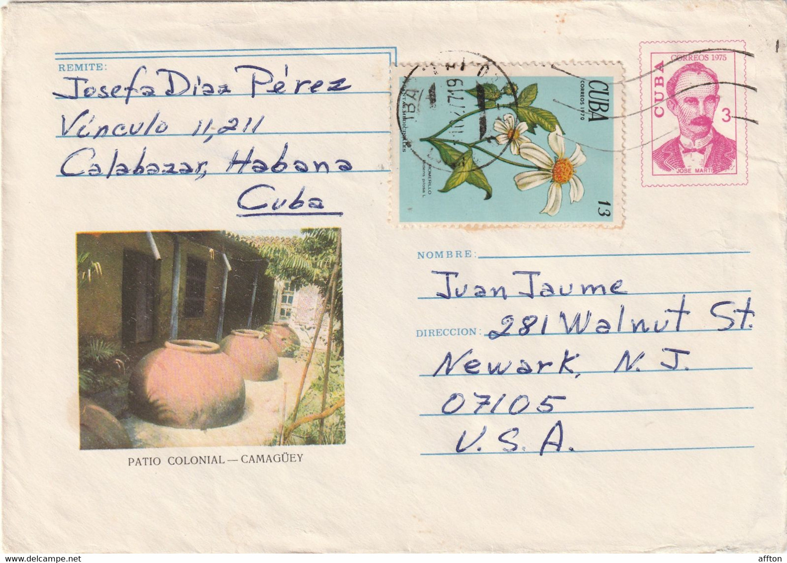 Havana Cuba 1971 Cover Mailed - Briefe U. Dokumente