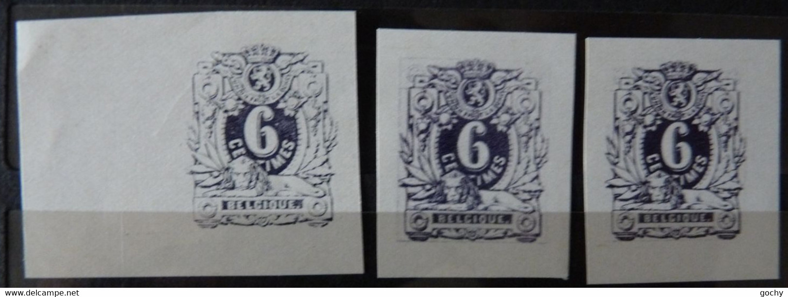 Belgium : 1884 - N° ??  ;  Cat.: ??€   ND   Réimpression Essai - Proofs & Reprints