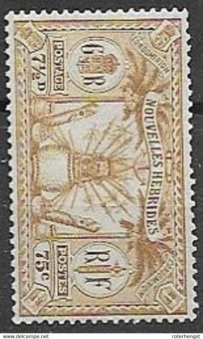 NH Mh * 1912 26 Euros No Watermark (very Low Hinge Trace) - Nuovi