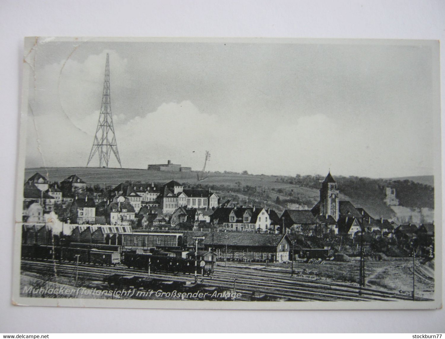 Mühlacker   Bahnhof  , Schöne   Karte Um 1938 , Knickspur - Mühlacker