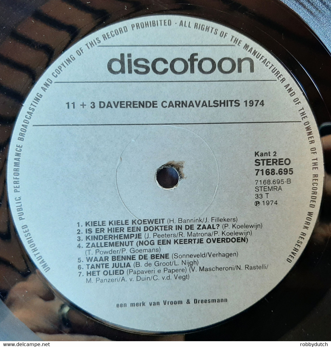 * LP *  ELF + 3 DAVERENDE CARNAVALSHITS 1974 - Other - Dutch Music