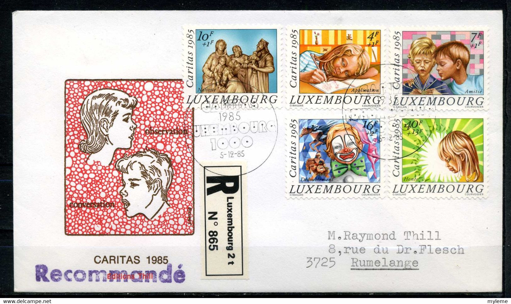 Z20-9 Luxembourg  FDC 1er Jour N° 1088 à 1092 En Parfait état. A Saisir !!! - Lettres & Documents