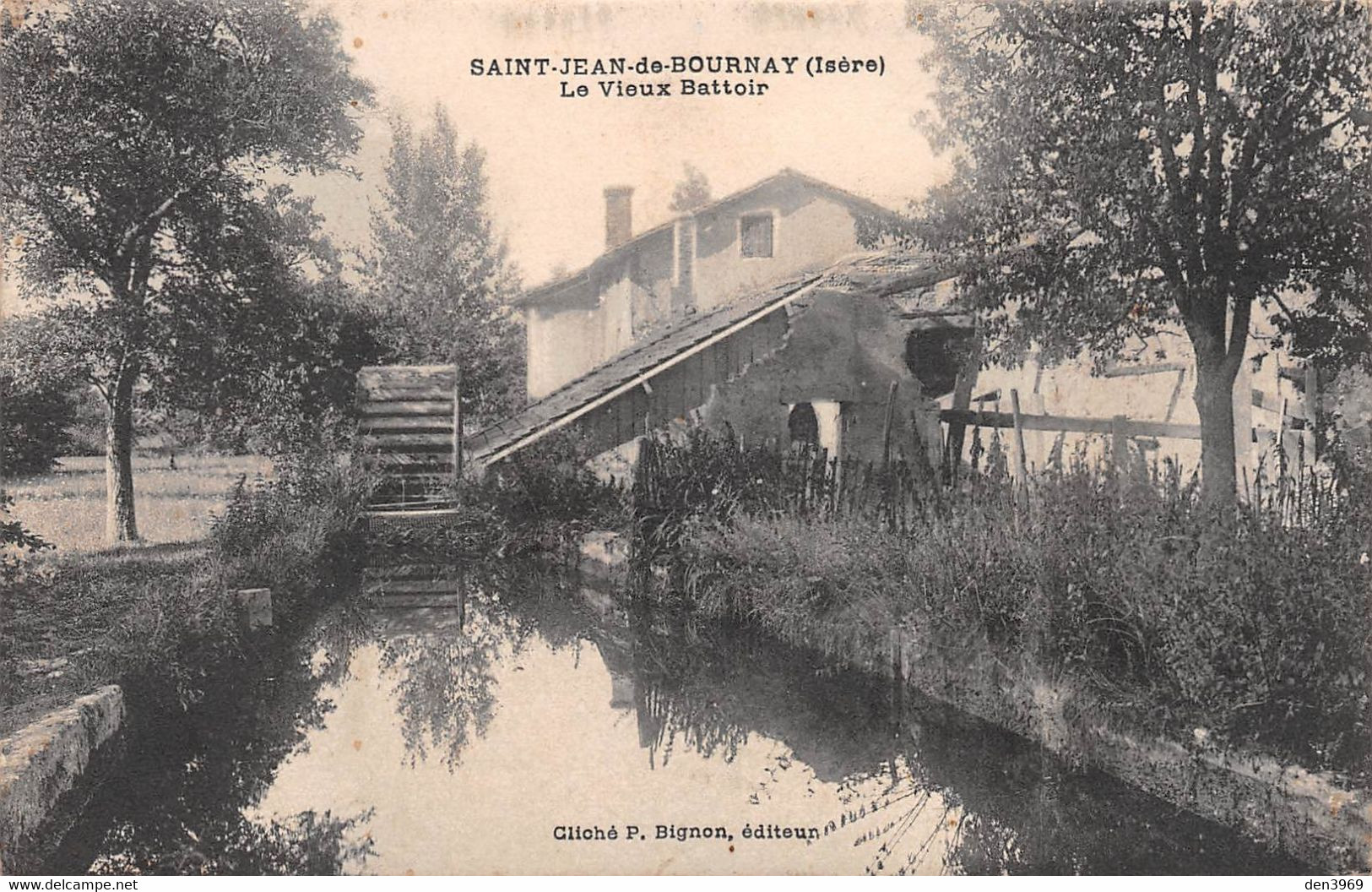 SAINT-JEAN-de-BOURNAY (Isère) - Le Vieux Battoir - Roue à Aubes - Tirage N&B - Saint-Jean-de-Bournay