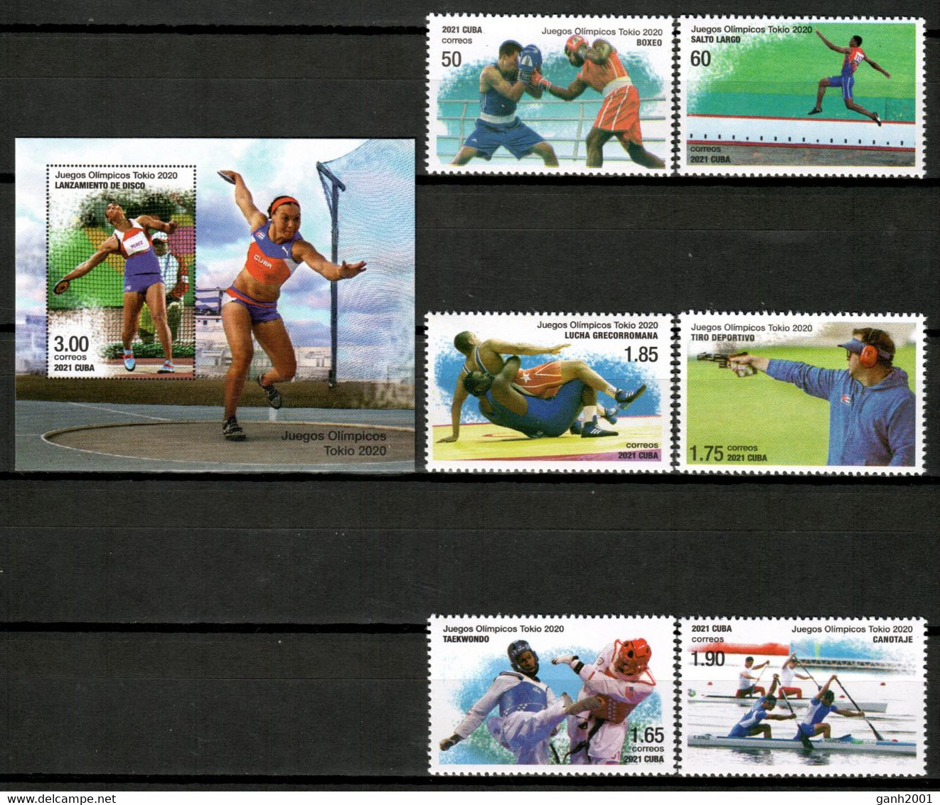 Cuba 2021 / Olympic Games Tokyo 2020 MNH Juegos Olímpicos Tokio Olympische Spiele / Ie43 C6-22 - Zomer 2020: Tokio