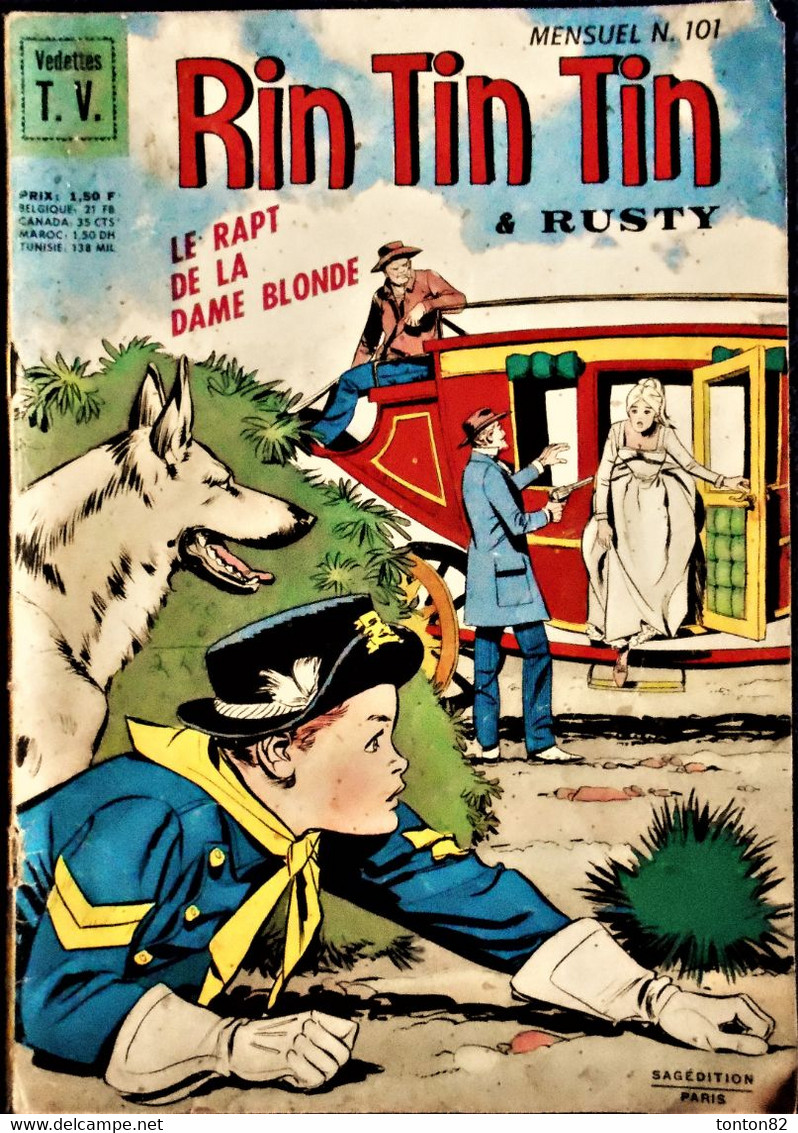 Rin Tin Tin - N° 101 - Sagedition - (  Juillet 1968 ) . - Rintintin