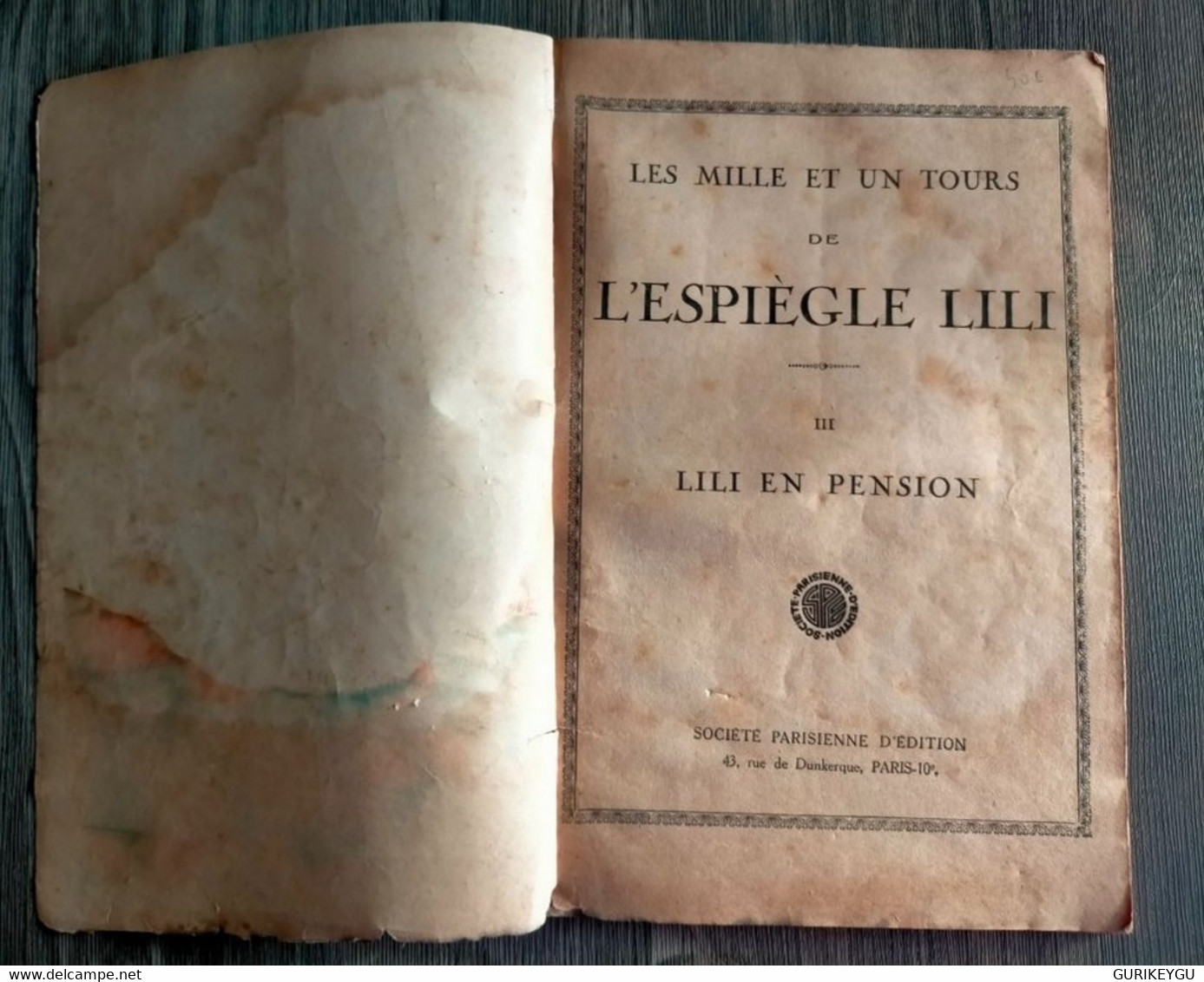 L'espiègle LILI EN PENSION N° 3  De 1933 Sur 64 Pages - Lili L'Espiègle