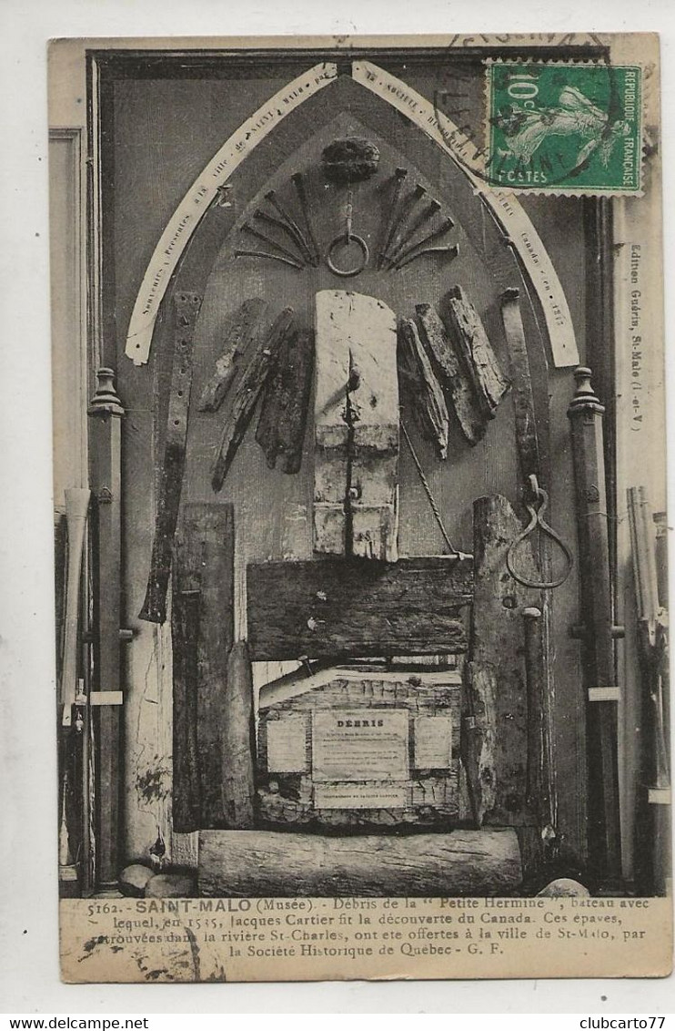 Québec (Canada, Québec) : Les Restes De L'épave Du Bateau De Jacques Carier, Rivière Saint-Charles En 1923 PF. - Québec - Les Rivières