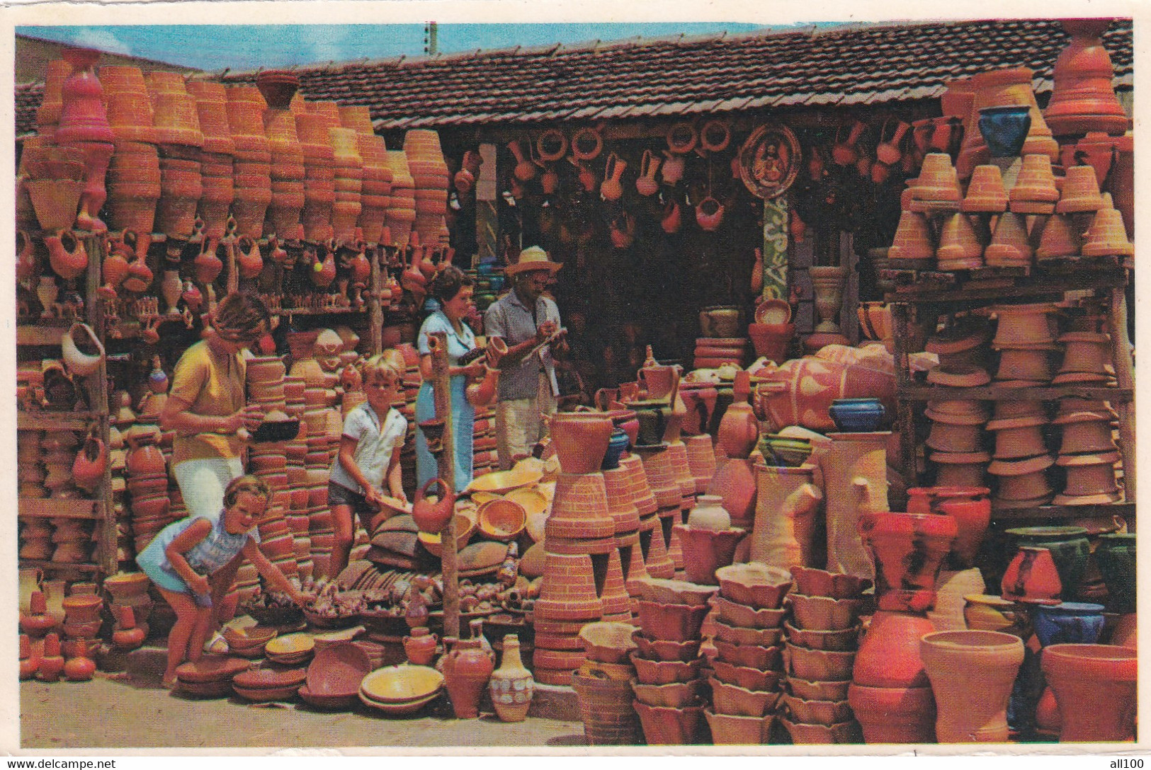 A20614 - SALVADOR ESTADO DA BAHIA BRASIL BRAZIL CERAMICA NA FEIRA DE SAO JOAQUIM POST CARD UNUSED - Salvador De Bahia