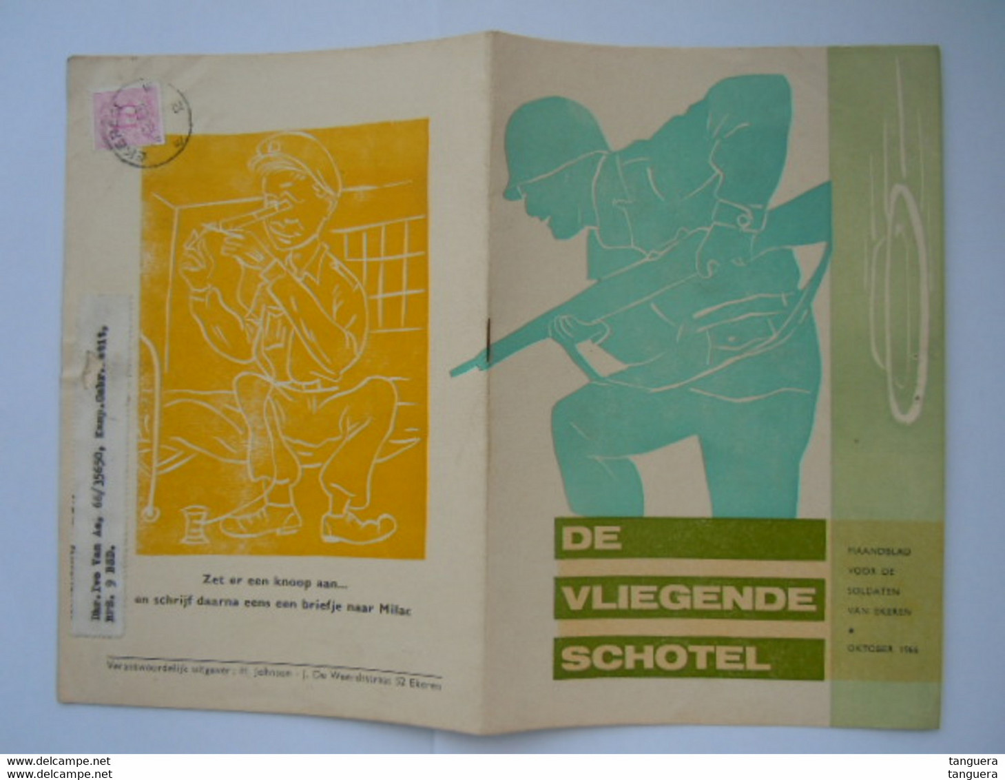 De Vliegende Schotel Maandblad Voor De Soldaten Van Ekeren Oktober 1966 - Olandesi