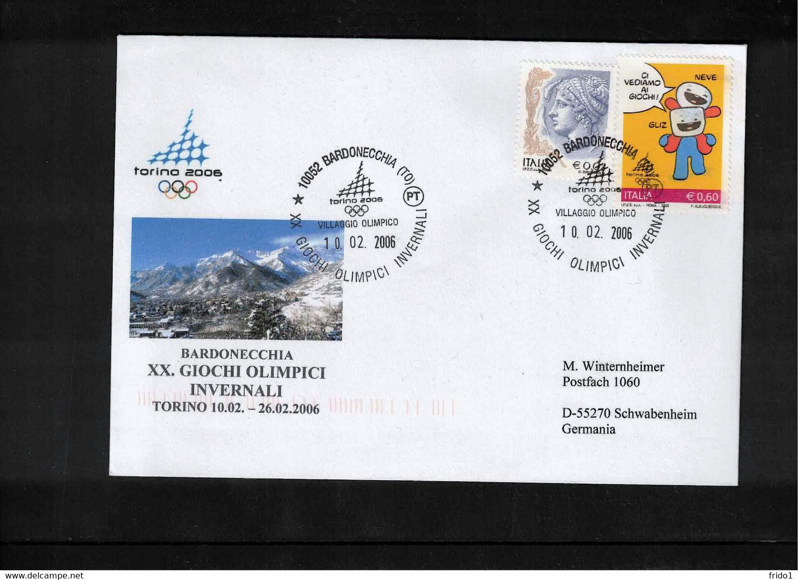 Italy / Italia 2006 Olympic Games Torino Bardonecchia Interesting Cover - Winter 2006: Turin