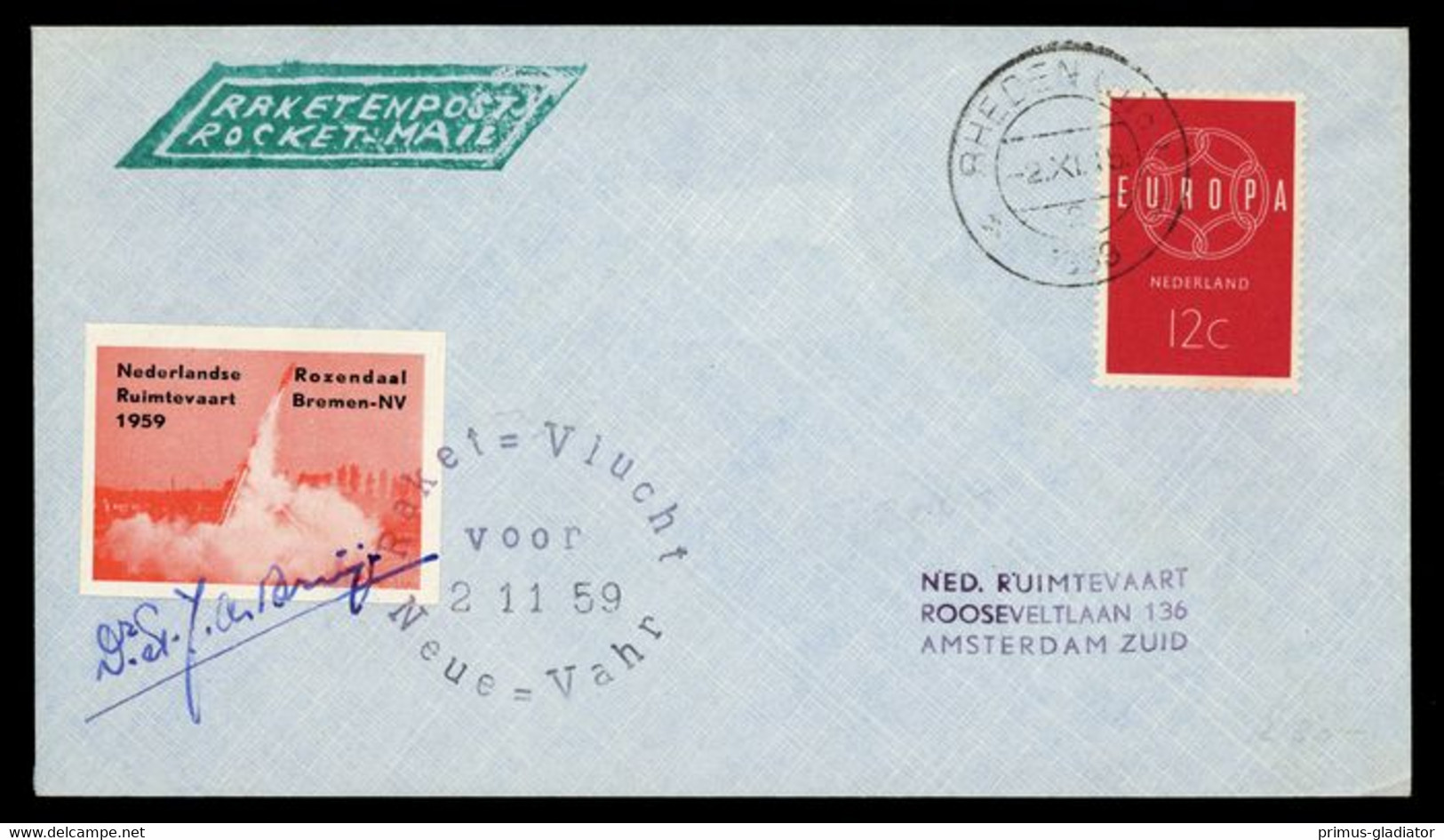 1959, Niederlande, EZ 83C1a, Brief - Sonstige & Ohne Zuordnung